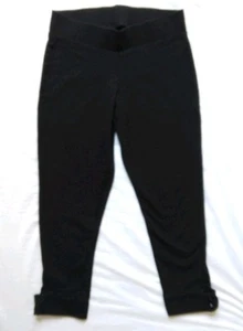Torrid Cropped Black Leggings Womens Size 00 - Picture 1 of 9