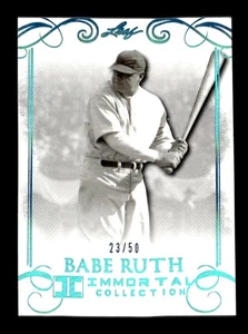 2017 Leaf Babe Ruth Immortal Collection #23 Babe Ruth #/50 - Picture 1 of 2