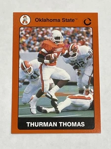 1991 Collegiate Collection Oklahoma State #3 - Thurman Thomas - Cowboys - Picture 1 of 2