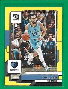 2022-23 Donruss Basketball Yellow Flood Tyus Jones #158 Memphis Grizzlies - Picture 1 of 2