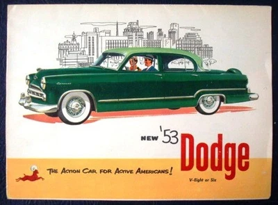 Folleto de venta de autos Dodge Coronet & Meadowbrook Estados Unidos 1953 #DMA-8304-3-53 Foto 1 de 2