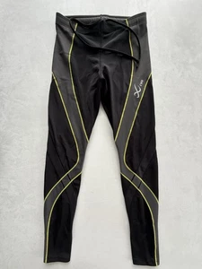 Women’s CW-X 221809 Lycra Pro Black Full Athletic Compression Tights Sz Medium - Picture 1 of 9