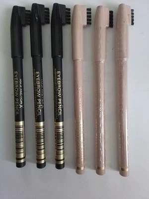 Max Factor 3x Eyebrow Pencil 1 Ebony 2 Hazel 3x Brow Highlighter - Image 1 of 3