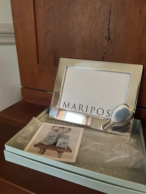 Mariposa - Silver 5x7 Pickleball Picture Frame With Paddle Accent- #2514 - Image 1 of 4