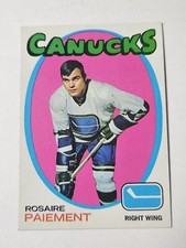 1971-72 TOPPS HOCKEY #24 ROSAIRE PAIEMENT VANCOUVER CANUCKS b