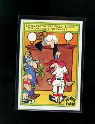 1976 Funky Facts Weird World of Baseball Crime and Punishment #16 - Image 1 of 2