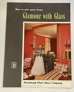 1952 Glamour With Glass Pittsburgh Plate Glass Company Mid Century Booklet - Bild 1 von 7