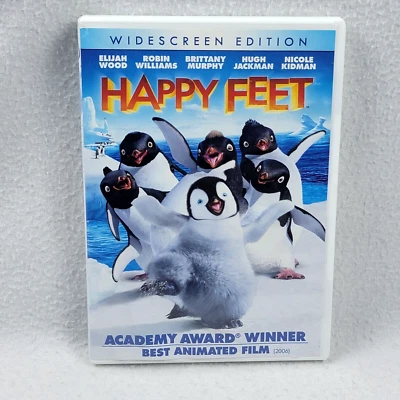 Happy Feet DVD Movie 2006 Widescreen and Full Screen Elijah Wood Robin Williams - Image 1 of 4