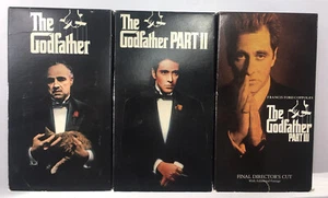 The Godfather Trilogy VHS 1997 Box Set VHS Tapes Marlon Brando Al Pacino - Picture 1 of 2