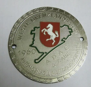 Porsche BMW VW NÜRBURGRING Westfalen Rallye Badge 1960 3 Car Badge mg Jaguar tri - Bild 1 von 1