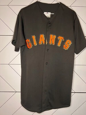Majestic Jersey Giants Small Posey 28 MLB Béisbol Foto 1 de 3