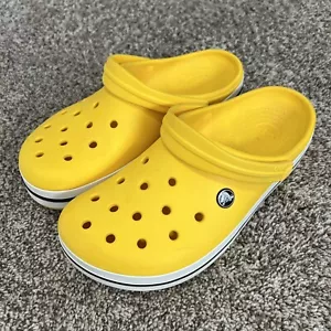 Sandali scarpe slip on uomo 9 donna 11 zoccoli crocband giallo - Foto 1 di 7