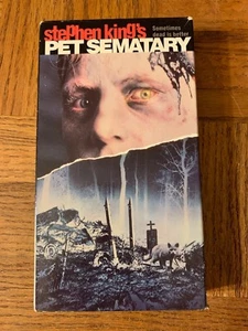 Pet Sematary Vhs-Rare Vintage-SHIPS N 24 HOURS - Picture 1 of 4