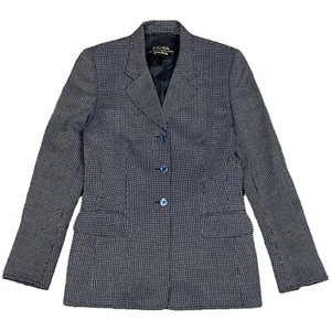 Chaqueta Blazer de Lana ESCADA Para Neiman Marcus Cuadros Talla 38 - Imagen 1 de 9