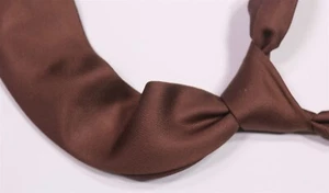 Corbata de seda sarga inglesa marrón Kamakura Makers Shirt 50 oz - Imagen 1 de 7