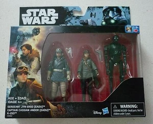 Star Wars Rogue One 3 action figs Pack Sergeant Jyn, Captain Cassian & K2SO MISB - Bild 1 von 1