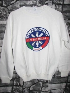 Vintage FAI della Paganella cotton sci ski sweater felpa '70s era Thoeni Gros - Imagen 1 de 1
