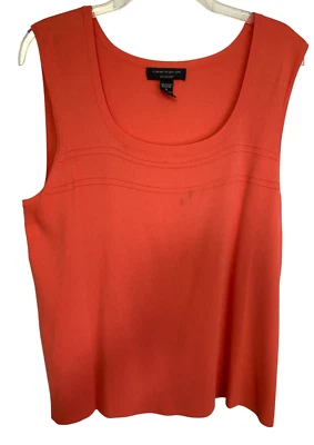 Camiseta sin mangas de coral con cable y calibre para mujer 1X cápsula Laganlook Foto 1 de 4