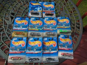 Vintage Lot of 10 Hot Wheels 1:64 New on  Blue Card Diecast Cars! - Picture 1 of 6