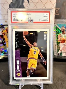 ⭐️ KOBE BRYANT 1996 CUBIERTA SUPERIOR ELECCIÓN DE COLECCIONISTAS #LA2 PSA 9 TARJETA RC COMO NUEVA 🔥 - Imagen 1 de 2