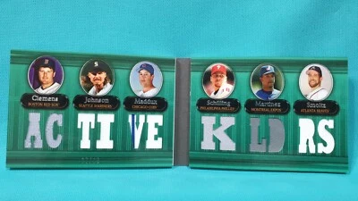 2007 TRIPLE THREADS ROGER CLEMENS RANDY JOHNSON PEDRO MARTINEZ /18 JERSEY A2 - Image 1 of 4