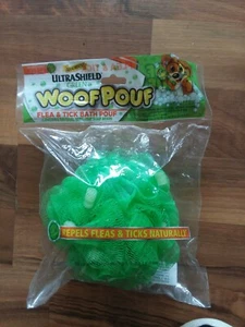 Absorbine UltraShiled Green Woof Pouf Flea Tick Bath Pouf Natural Soap Beads - Picture 1 of 2