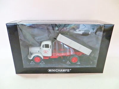 MINICHAMPS 999005 'CAMIÓN VOLQUETE MERCEDES BENZ L3500 KLENKES BAU' 1:43 SIN USAR, EN CAJA/EN CAJA Foto 1 de 4