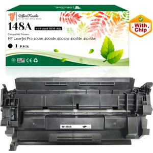 Tóner negro 148A W1480A 148X W1480X compatible para HP LaserJet Pro 4001n 4001dn - Imagen 1 de 1