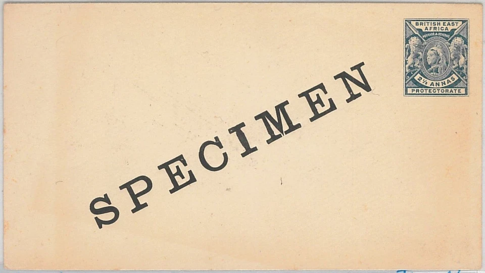 56647 LEONES - ÁFRICA ORIENTAL BRITÁNICA - PAPELERÍA POSTAL ¡ESPECIMEN sobreimpreso! Foto 1 de 1