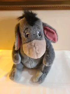 Winnie the Pooh Disney Store Big Grey Eeyore Plush Toy with Removable Tail 14 In - Picture 1 of 12