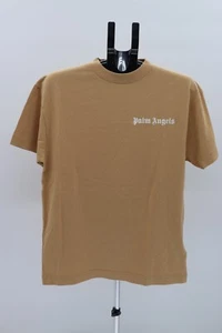Palm Angels Logo T-Shirt - Tan. Size S. - Picture 1 of 2