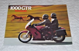 KAWASAKI 1000GTR ZG1000A MOTORCYCLE SALES BROCHURE P/N 99943-1700 ALL-E No date - Picture 1 of 3