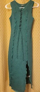 NWOT Green Tones Stretchy Regular Size S Maxi Dress Wild Fable - Picture 1 of 5