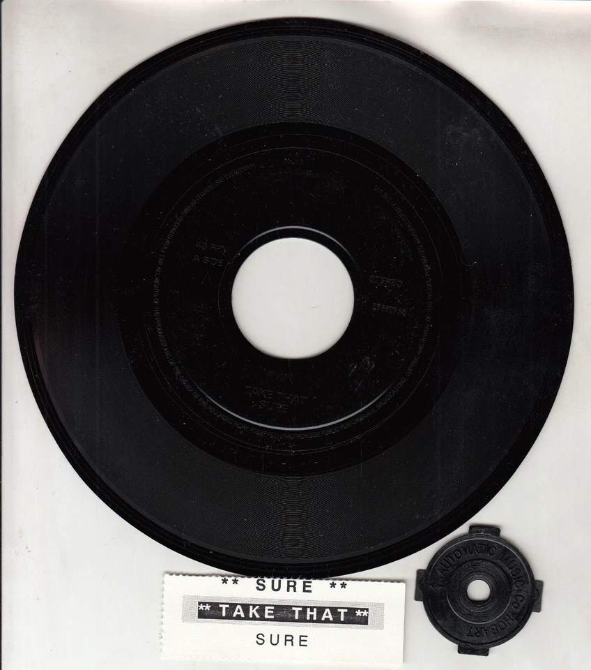 TAKE THAT  Sure 7" 45 rpm vinyl record NEW RARE! + juke box title strip - Image 1 of 1