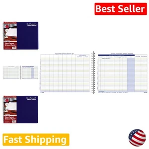 Check Payment and Deposit Register - Helps Reduce Eye Strain - 44 Pages - White - Picture 1 of 6