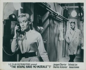 The Young Have No Morals lobby Card Jacques Charrier Dany Robin