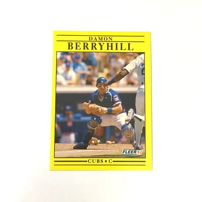 Fleer 1991 - Damon Berryhill - #414, Cubs baseball card, MLB - Image 1 of 4