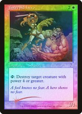Intrepid Hero FOIL 7th Edition PLD White Rare MAGIC GATHERING CARD ABUGames