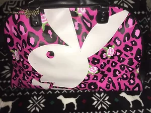 Vintage Playboy Bunny Black Duffle Overnight Bowling Bag. - Picture 1 of 8