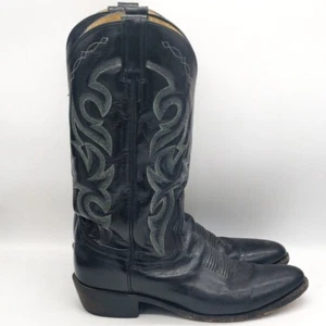 Dan Post Black Boots Size 10 2110R  - Picture 1 of 6