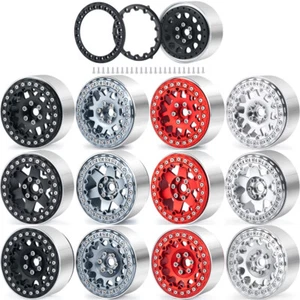 Llantas y anillos de aluminio Beadlock 2.2 para coche de radiocontrol axial 1/10 SCX10 90046 90048 - Imagen 1 de 76