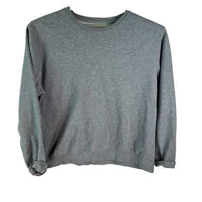 Everlast Sport 男式长袖套衫运动衫 XL 码灰色 — 第 1/4 张图片