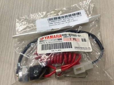 Nuevo interruptor de parada del motor Yamaha OEM Bravo VMax Phazer 8H8-82550-01-00 con amarre Foto 1 de 4