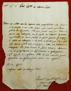 7734-LETTERA DA VOGHERA DA UN PRELATO, STRADE IMPRATICABILI, 1782 - Imagen 1 de 1