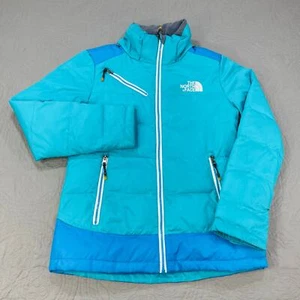 The North Face Summit Series Mujer Plumón Medio Cremallera Completa Azul Puffer Impermeable - Imagen 1 de 13