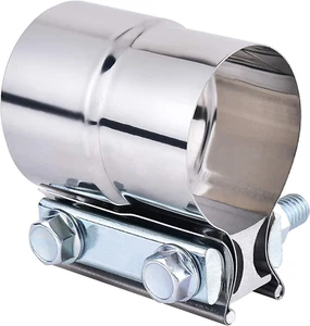 ZFBB2.5" Lap Joint Band Clamp Exhaust Clamps Pipe Repair Parts Stainless Steel - Picture 1 of 8