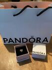 Genuine Pandora Bracelet Silver Heart Charm S925 Ale With Sparkly Stones Inc Box