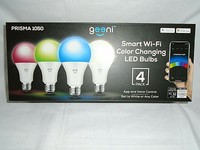 Geeni Smart Wi-Fi Color Changing LED Bulbs 4 Pk. Prisma 1050 App & Voice Control