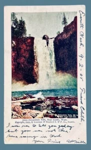 Postcard Snoqualmie Falls • Near Seattle Washington • Undivided Posted 1905 - Picture 1 of 2