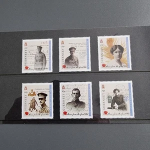 2015 Guernsey Sg 1589/1594 Stories of the Great War (2nd series) MNH - Bild 1 von 1